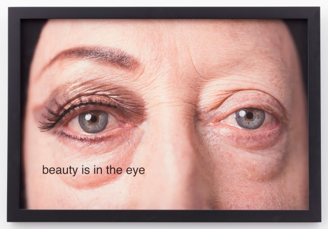 Martha Wilson, beauty is in the eye, 2014