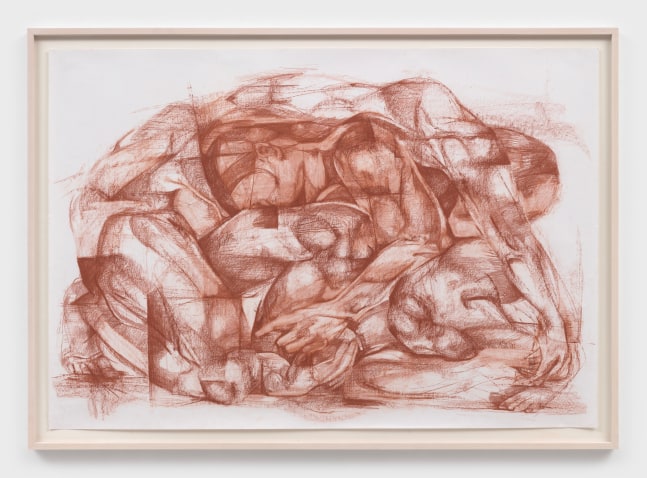 Grace Carney
Drawing XIII, 2022
sanguine crayon on paper
41 x 57.5 ins.
104.1 x 146.1 cm