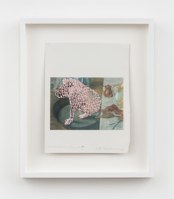 Betty Tompkins, Women Words (Degas #3)