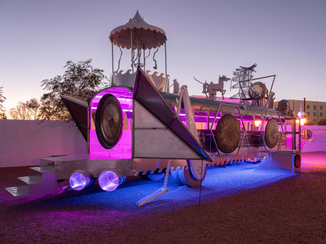 Guadalupe Maravilla: Mariposa Rel&amp;aacute;mpago, Installation view, Ballroom Marfa, November 4, 2023&amp;ndash;March 16, 2024. Image courtesy the artist and Ballroom Marfa. Photo by Makenzie Goodman.