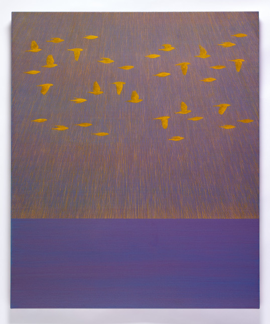 Karen Arm
Untitled (Sunset Birds), 2025
acrylic on canvas
48 x 40 ins.
121.9 x 101.6 cm