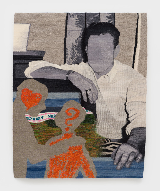 Erin M. Riley
Grandfather, 2025
wool, cotton
59 1/4 x 48 ins.
150.5 x 121.9 cm