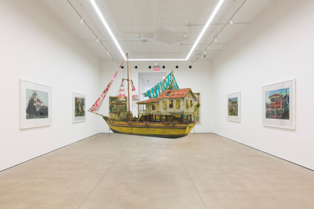 Hew Locke, Listening to the Land installation view 5