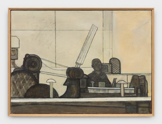 Prunella Clough, Man with Printing Press