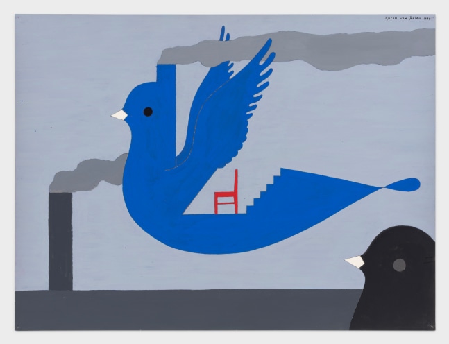 Anton van Dalen
Doves where they Live and Work #4, 1989
gouache on matboard
18 x 24 ins.
45.7 x 61 cm