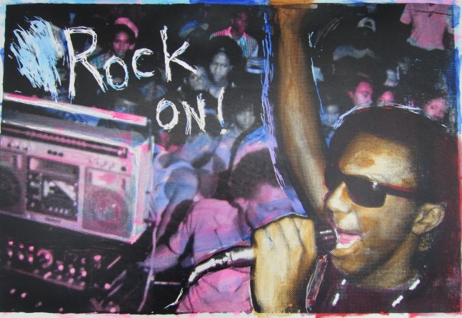 Charlie Ahearn, Rock On (BusyBee) (Mauve/Pink), 2017