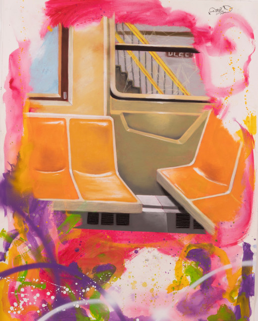 Christopher &amp;quot;Daze&amp;quot; Ellis
Untitled, 2022
pastel acrylic and spray paint on arches paper
44 7/8 x 35 7/8 ins.
114 x 91 cm