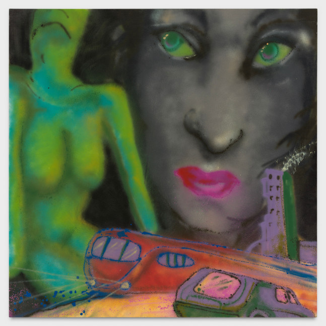 Christopher &amp;quot;Daze&amp;quot; Ellis
Emerald Night, 1984
spray paint on canvas
68 x 68 ins.
172.7 x 172.7 cm