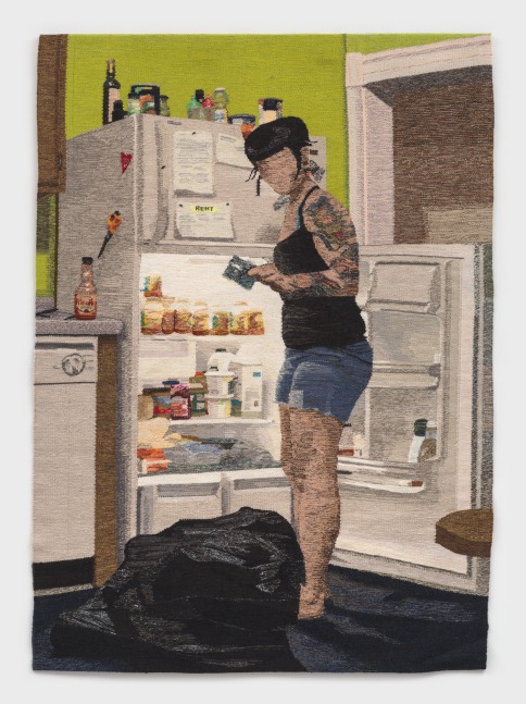 Erin M. Riley
Everything Expires, 2024
wool, cotton
66 x 47 ins.
167.6 x 119.4 cm