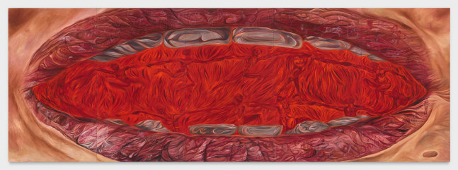 Srijon Chowdhury
Mouth (Divine Dance), 2022
oil on linen
5 panels, each: 126 x 72 ins. (320 x 182.9 cm)
overall: 126 x 360 ins. (320 x 914.4 cm)