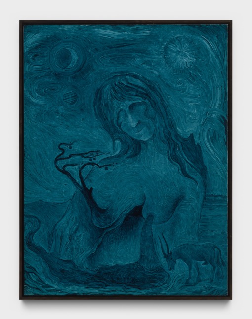 Hortensia Mi Kafchin
Mother Nature, 2022
oil on wood
31 3/8 x 12 3/8 ins.
79.6 x 31.34 cm