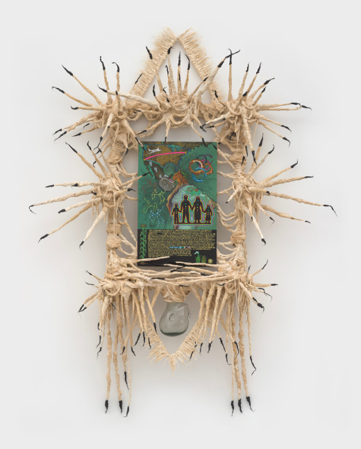 Guadalupe Maravilla
Beginning Retablo, 2022
oil on tin, cotton and glue mixture on wood
106 x 80 x 28 ins.
269.2 x 203.2 x 71.1 cm