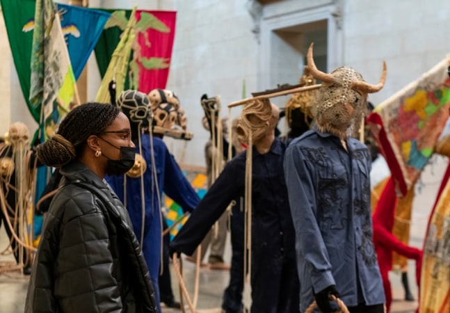 Installation View,&amp;nbsp;Hew Locke: The Procession, Tate Britain,&amp;nbsp;London, UK.&amp;nbsp;Photo by&amp;nbsp;Joe Humprhys