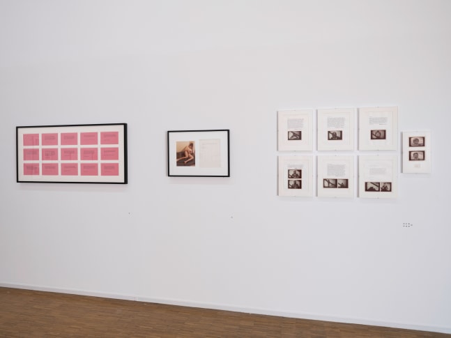 Installation View, Martha Wilson in Halifax, 1972-1974, Centre Pompidou, Paris, France. Photo by Helene Mauri.