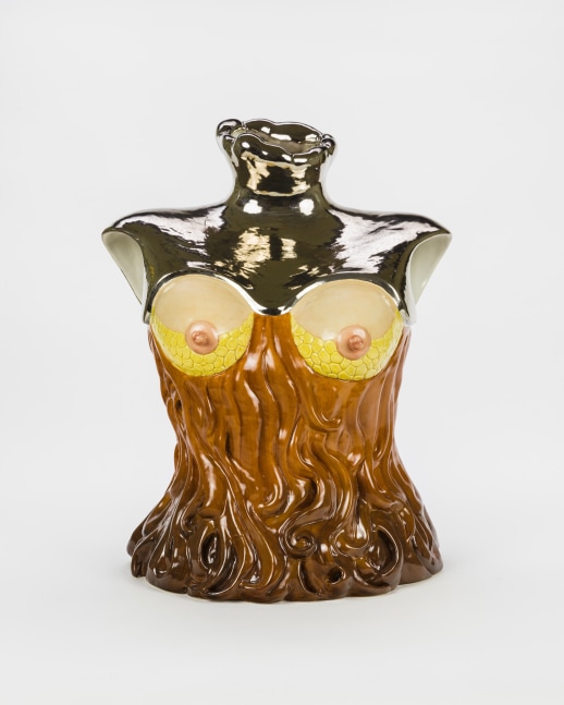 Jessica Stoller
Breastplate, 2019
porcelain, glaze, china paint, lustre
17 1/4 x 13 x 9 ins.
43.8 x 33 x 22.9 cm
(STOLLER-133)