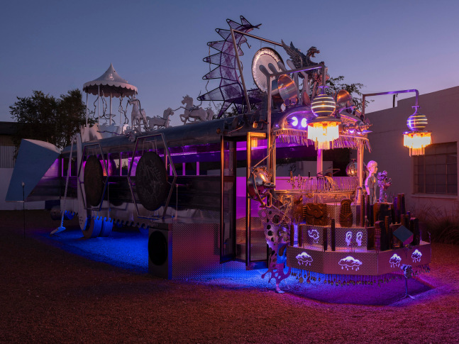 Guadalupe Maravilla: Mariposa Rel&amp;aacute;mpago, Installation view, Ballroom Marfa, November 4, 2023&amp;ndash;March 16, 2024. Image courtesy the artist and Ballroom Marfa. Photo by Makenzie Goodman.