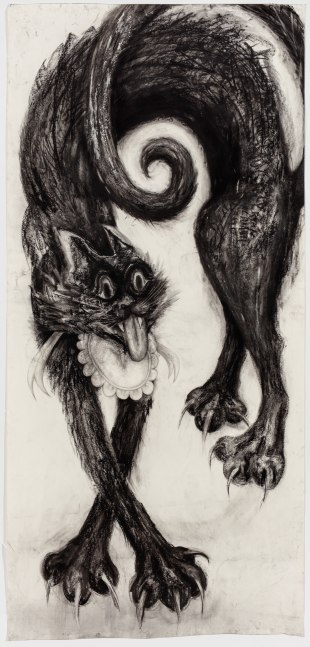 Aurel Schmidt, Cat 2 (Black), 2017