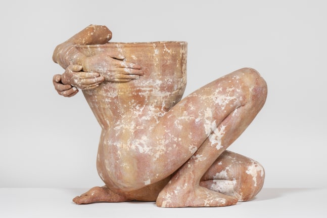 Clementine Keith-Roach
The world is gone, I must carry you, 2024
terracotta vessel, plaster, wood, steel, epoxy putty,&amp;nbsp;and acrylic paint
23 5/8 x 29 1/8 x 16 7/8 ins.
60 x 74 x 43 cm