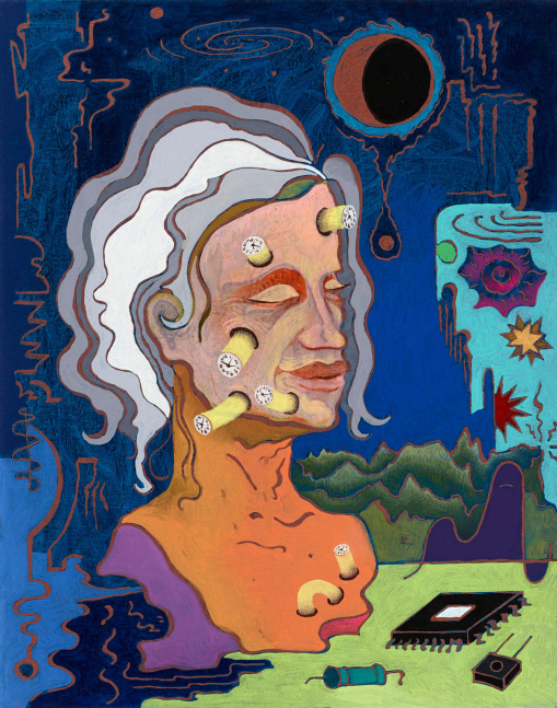 Hortensia Mi Kafchin
Me at Old Age,&amp;nbsp;2023
oil on canvas&amp;nbsp;
50 &amp;times; 40 cm