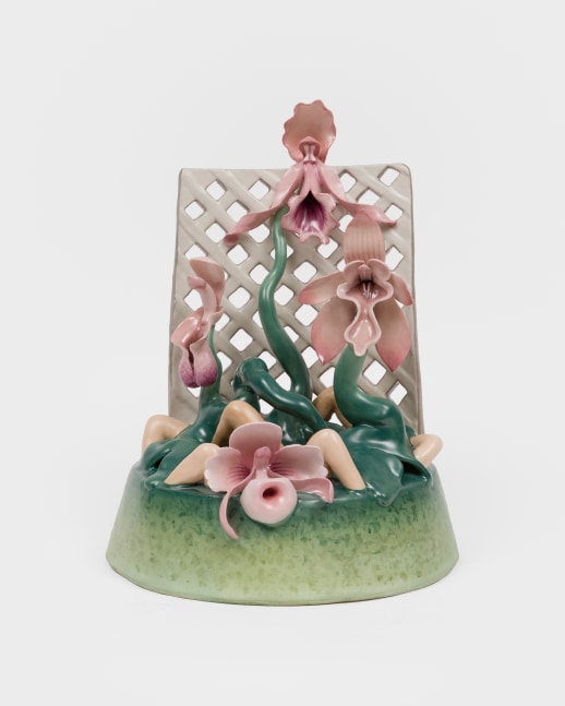 Jessica Stoller
Orchiectomy, 2024
porcelain, glaze, china paint
12 1/2 x 9 x 9 ins.
31.8 x 22.9 x 22.9 cm