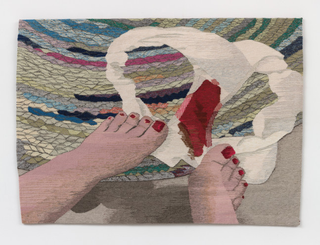 Erin M. Riley, Crimson Landslide 6, 2018