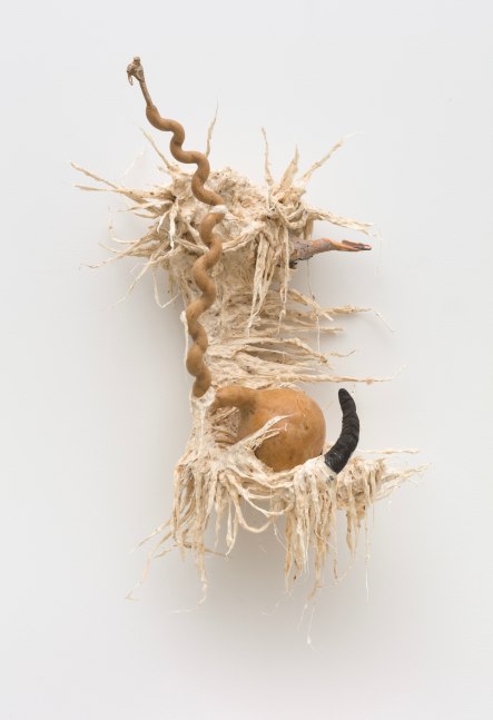 Guadalupe Maravilla
Ancestral Stomach 7, 2021
dried gourd with mixed media
28 x 18 x 11 3/4 ins.
71.1 x 45.7 x 29.8 cm