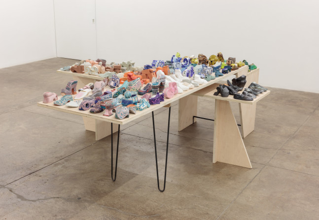 Ann Agee, Hand Warmers (Installation), 2018