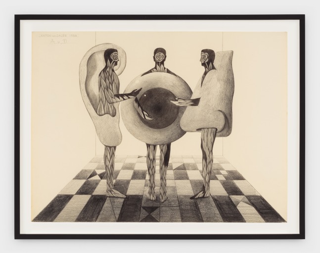 Anton van Dalen, Three Figures: Ear, Eye, and Nose