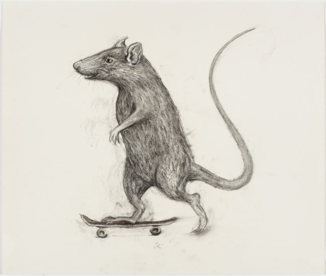 Aurel Schmidt, Untitled (Skate Rat), 2017