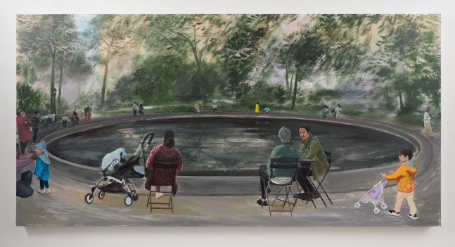 Ramiro Gomez, The Reflecting Pool (Madison Square Park), 2018