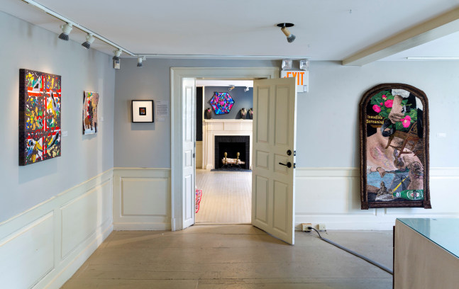 Liberation Textiles: Our Social Fabric (Installation View) Concord Center for the Visual Arts, Concord, MA, April 3 &amp;ndash; May 11, 2025. Photo: Kathy Tarantola