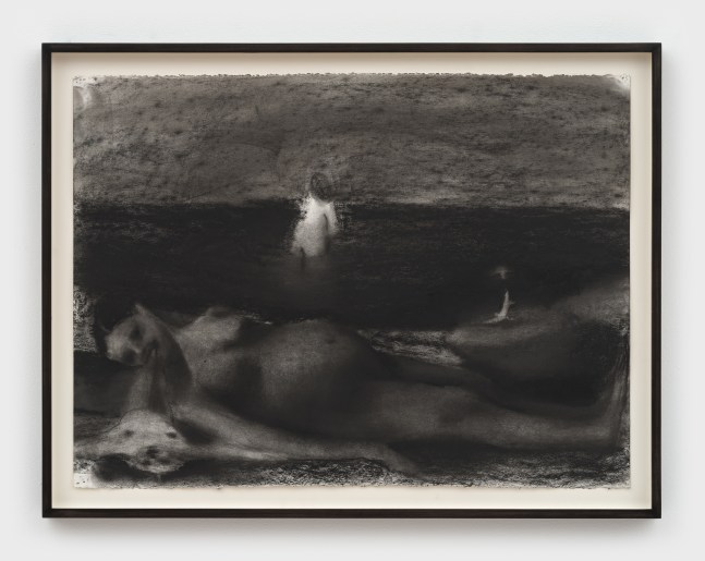 Elizabeth Glaessner
Out of Body study, 2025
charcoal on paper
25 1/2 x 33 1/4 x 1 1/2 ins.
64.8 x 84.5 x 3.8 cm