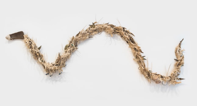 Guadalupe Maravilla, Migratory Birds Riding the Celestial Serpent (Aves migratorias montando la serpiente celestial), 2021