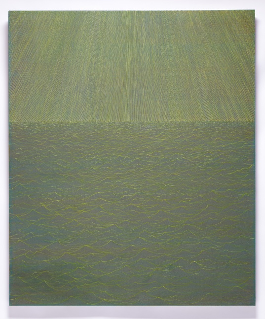 Karen Arm
Untitled (Rays and waves), 2025
acrylic on canvas
48 x 40 ins.
121.9 x 101.6 cm