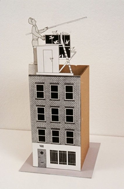 Anton van Dalen, 166 Avenue A &quot;PEACE&quot; Hat; Avenue A Cut-Out Theatre Props (Hat and Shelf), 1995-2015