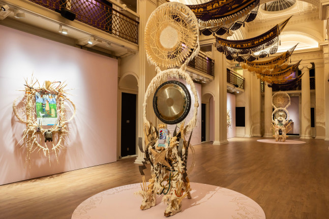 Guadalupe Maravilla / Piedras de Fuego (Fire Stones)&amp;nbsp;(Installation View), Talbor Rice Gallery, University of Edinburgh, Edinburgh, UK, October 26, 2024 - February 15, 2025. Photo: Sally Jubb Photography.