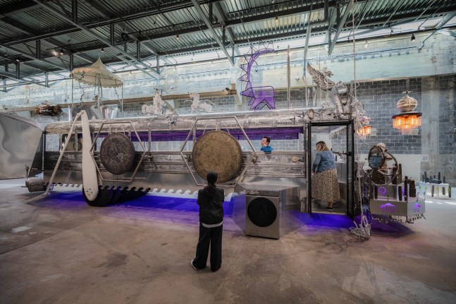 Guadalupe Maravilla: Mariposa Rel&amp;aacute;mpago (Installation View), the Institute of Contemporary Art/Boston, 2023. Photo by Mel Taing. &amp;nbsp;