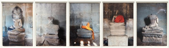 Dinh Q. Lê, The Headless Buddhas of Angkor (Middle Row), 2012