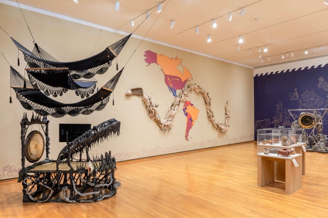 Guadalupe Maravilla: Armon&amp;iacute;a de la Esfera&amp;nbsp;(Installation View) Herbert F. Johnson Museum of Art, Ithaca, NY, January 27 &amp;ndash; June 9, 2024. Courtesy of Cornell University. Photo: Simon Wheeler.