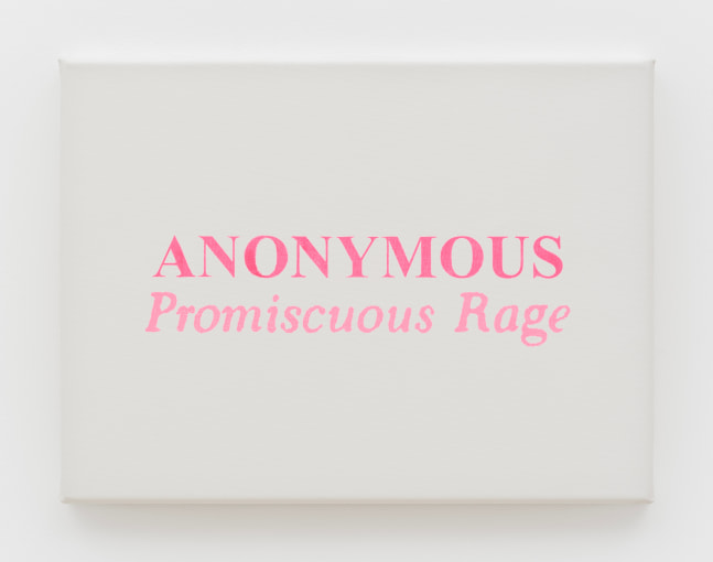 Dean Sameshima
Anonymous Promiscuous Rage, 2024
acrylic and silkscreen on canvas
11 3/4 x 15 3/4 ins.
30 x 40 cm