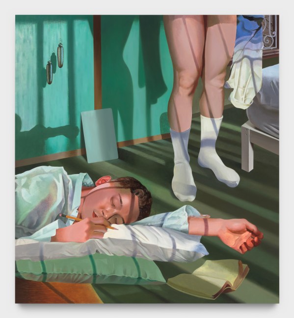 Kyle Dunn
Sawn Man, 2023
acrylic on wood panel
49 x 45 ins.
124.5 x 114.3 cm