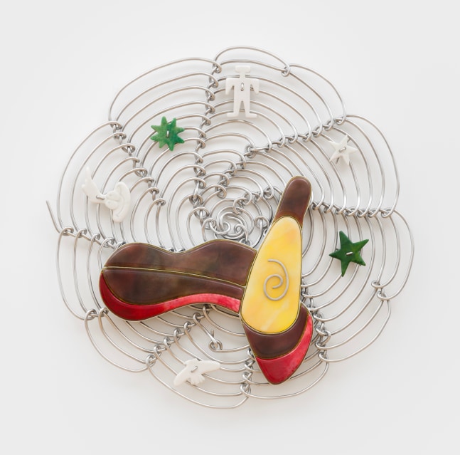 Ishi Glinsky
Circular Chaos, 2024
resin, pigment, aluminum, wood, adhesive, foam
43 x 41 1/2 x 3 ins.
109.2 x 105.4 x 7.6 cm