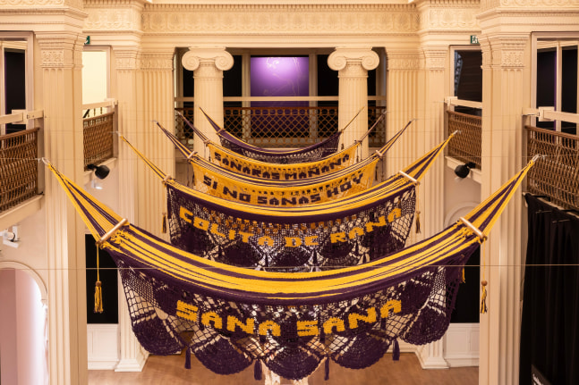 Guadalupe Maravilla / Piedras de Fuego (Fire Stones)&amp;nbsp;(Installation View), Talbor Rice Gallery, University of Edinburgh, Edinburgh, UK, October 26, 2024 - February 15, 2025. Photo: Sally Jubb Photography.