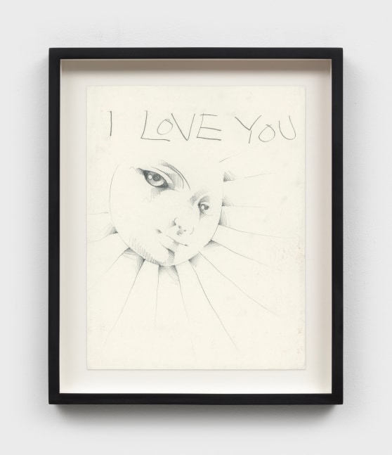 Martin Wong
I Love You, c. 1972
pencil on paper
11 x 8 1/2 ins.
27.9 x 21.6 cm