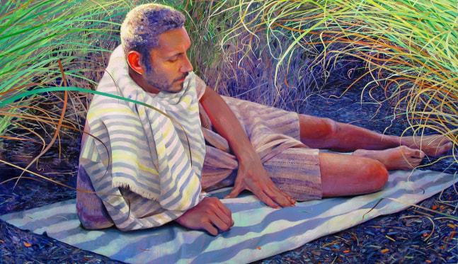 Robin F. Williams, Man in Tall Grass, 2014