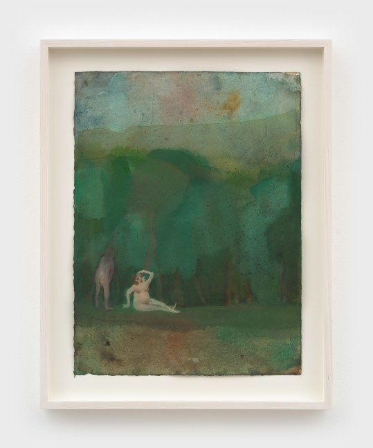 Elizabeth Glaessner
Alone in the woods, 2025
oil on paper
18 x 14 1/4 ins.
45.7 x 36.2 cm
&amp;nbsp;

&amp;nbsp;
