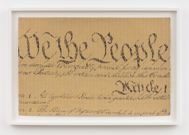 Betty Tompkins, We the People..., 1983