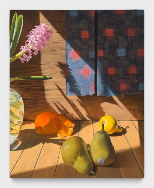 Kyle Dunn
Hyacinth and pears, 2024
acrylic on wood panel
20 x 16 ins.
50.8 x 40.6 cm