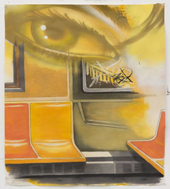 Chris &quot;Daze&quot; Ellis, Study for a Subway Interior, 2017
