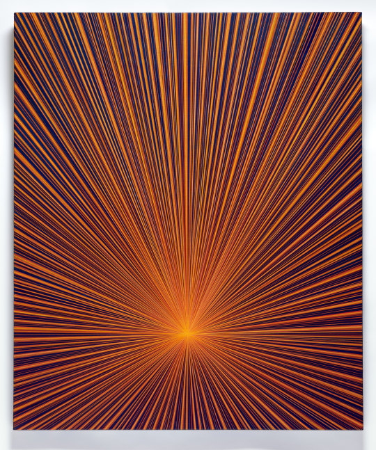 Karen Arm
Untitled (Yellow-Orange Rays on Blue), 2024
acrylic on canvas
48 x 40 ins.
121.9 x 101.6 cm